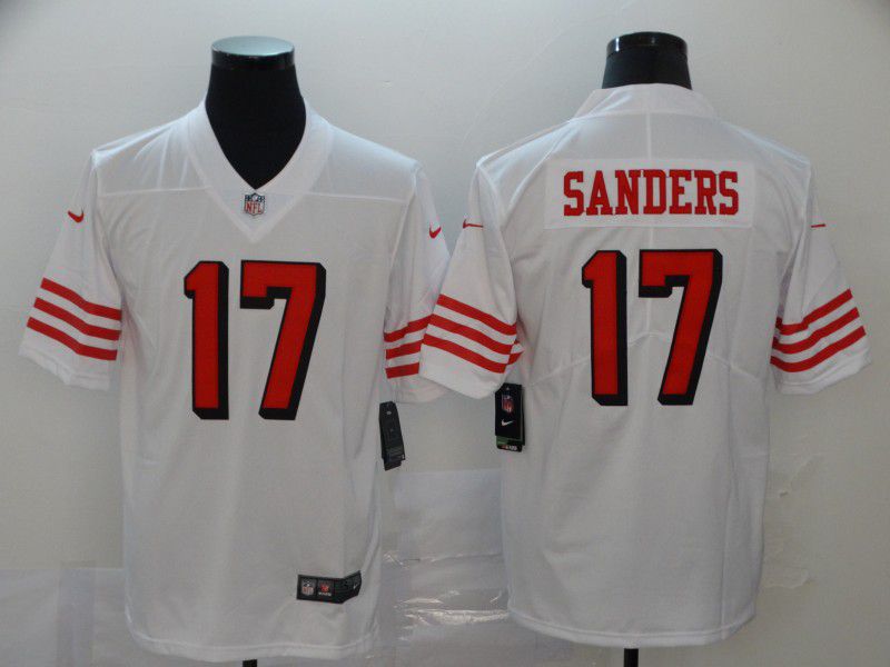 Men San Francisco 49ers #17 Sanders White New Nike Vapor Untouchable Limited NFL Jersey->san francisco 49ers->NFL Jersey